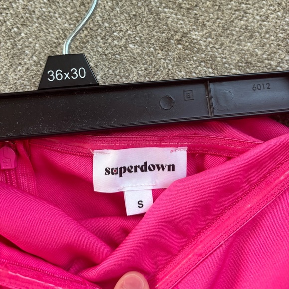 Superdown Catalina ruffle tube mini dress in hot pink size small - Picture 3 of 3